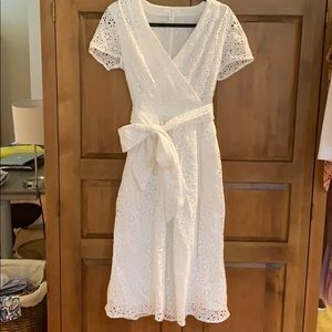 White eyelet midi dress Nordstrom